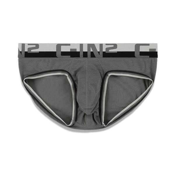 c in² Mesh Low Rise Brief Garner Gray