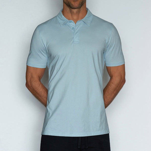 C In² Perfect Pima Relaxed Polo Blythe Blue