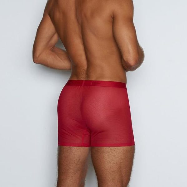 C In² Sheer Boxer Brief Rowan Red