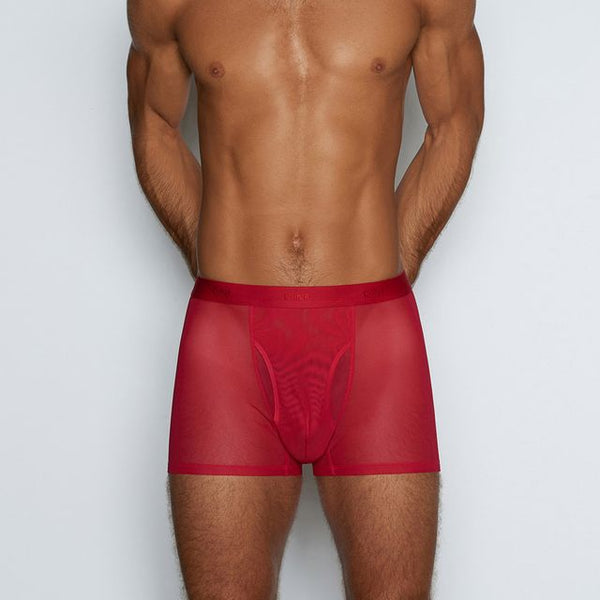 c in² Sheer Boxer Brief Rowan Red