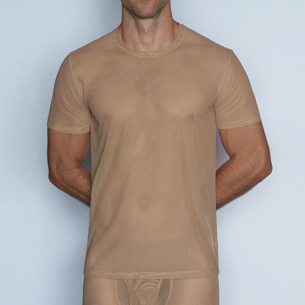 c in² Sheer Crew Neck T-Shirt Nix Nude