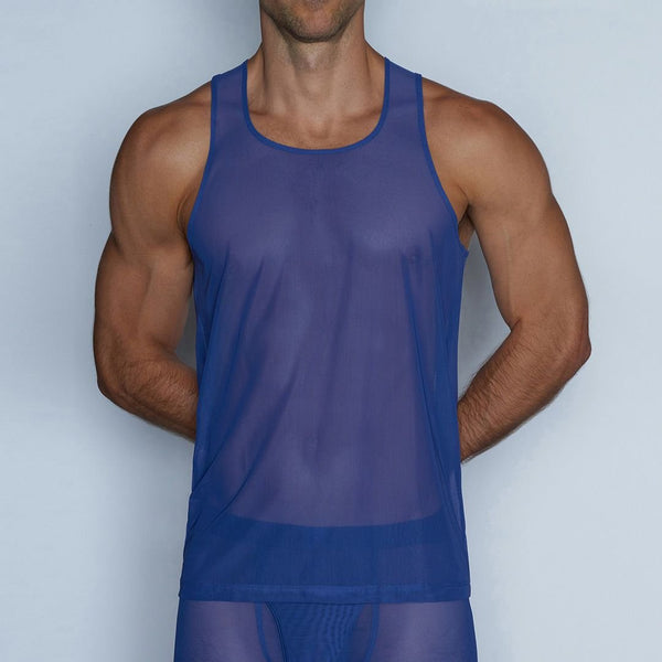 c in² Sheer Relaxed Tank Bari Blue