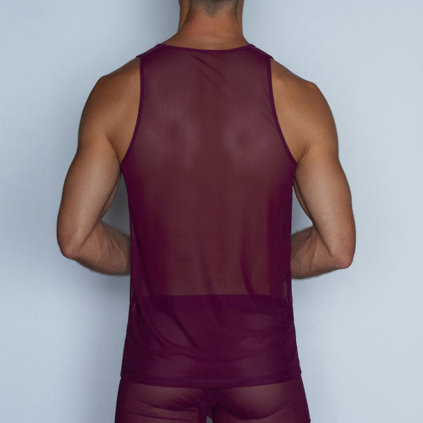 C In² Sheer Relaxed Tank Perrie Purple