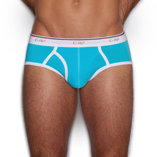 C In² Throwback Fly Front Brief Benicio Blue