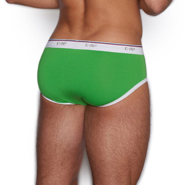 C In² Throwback Fly Front Brief Gus Green