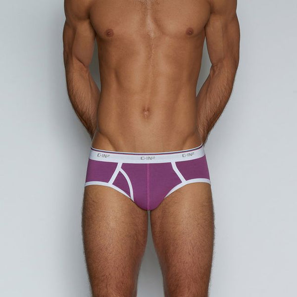 C In² Throwback Fly Front Brief Paden Purple