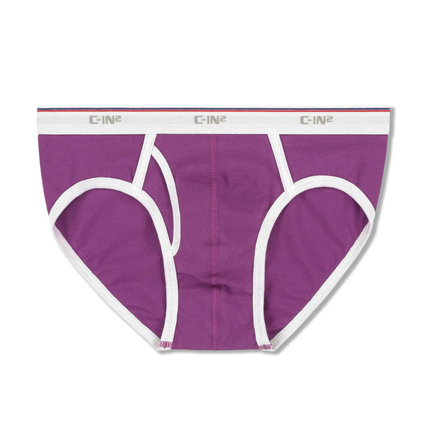 c in² Throwback Fly Front Brief Paden Purple