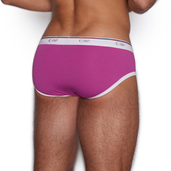C In² Throwback Fly Front Brief Pierre Pink