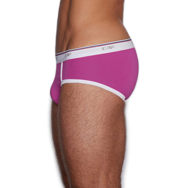 C In² Throwback Fly Front Brief Pierre Pink