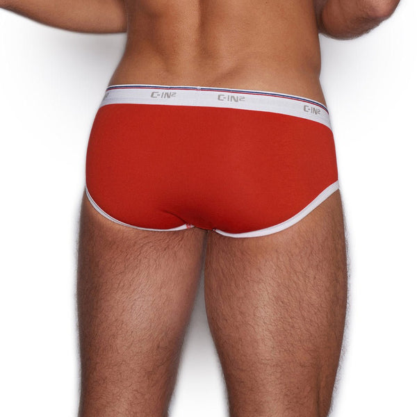 C In² Throwback Fly Front Brief Riley Red