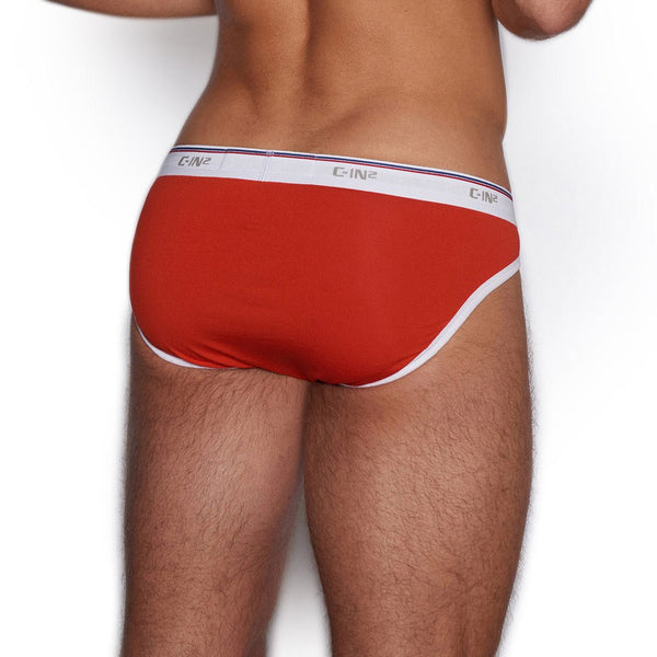 C In² Throwback Sport Brief Riley Red