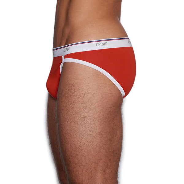 C In² Throwback Sport Brief Riley Red