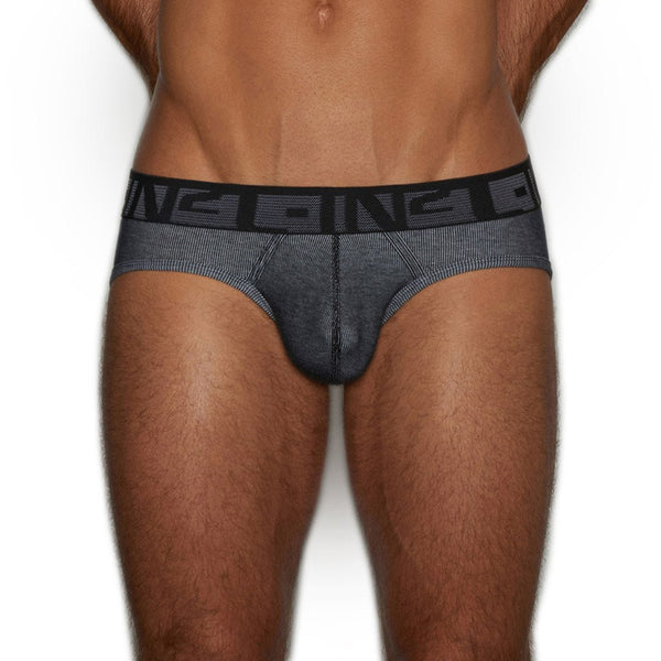C In² Undertone Low Rise Brief Newsprint Black