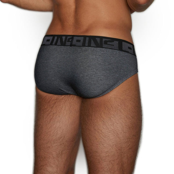 C In² Undertone Low Rise Brief Newsprint Black