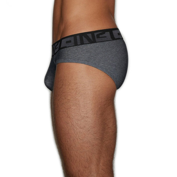 C In² Undertone Low Rise Brief Newsprint Black