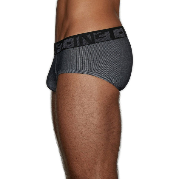 C In² Undertone Mid Rise Brief Newsprint Black
