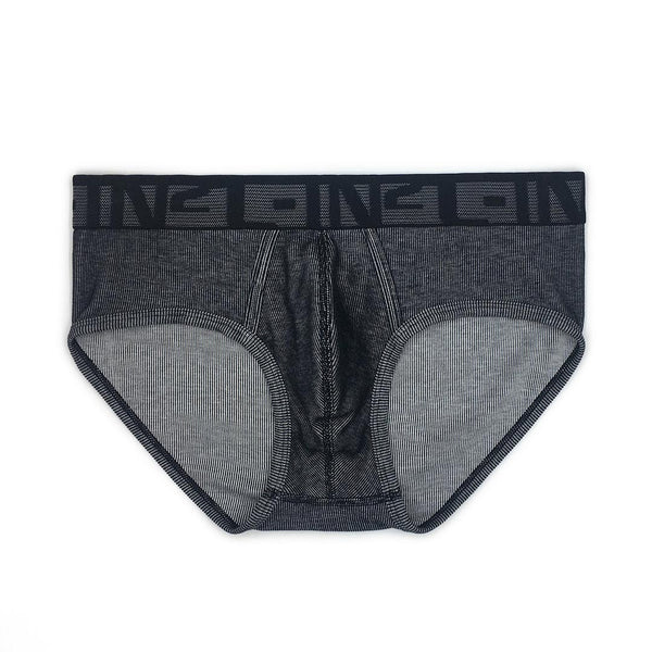 c in² Undertone Mid Rise Brief Newsprint Black