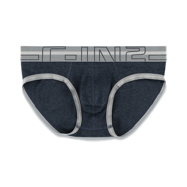 c in² Zen Low Rise Brief Neil Navy Heather