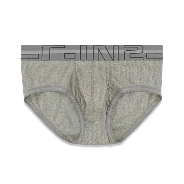 c in² Zen Mid Rise Brief Grant Gray Heather