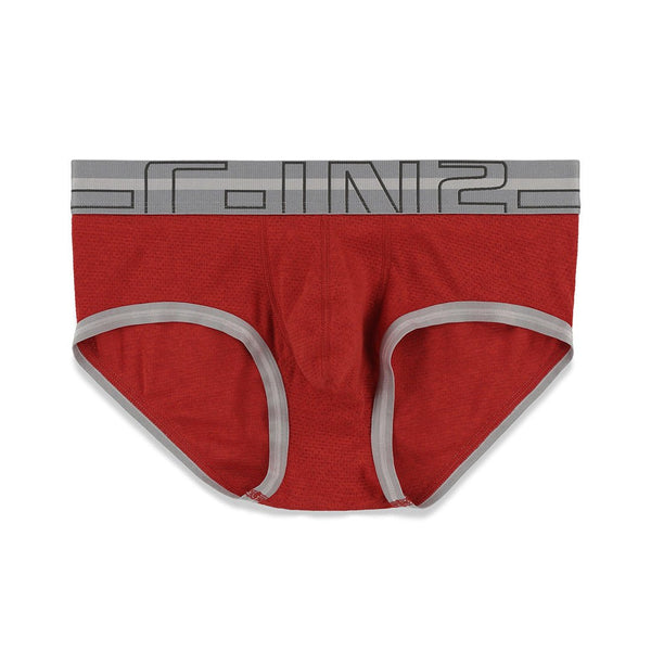 c in² Zen Mid Rise Brief Reese Red Heather