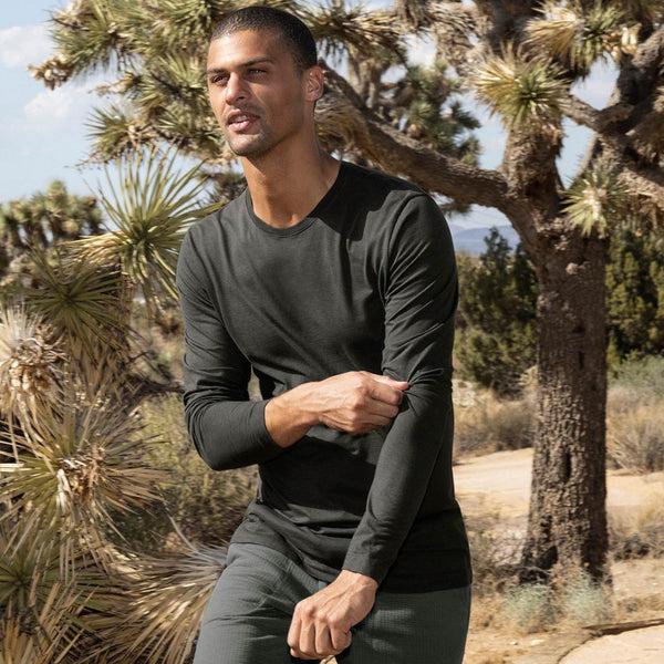 C In² Jersey Long Sleeve Crew Neck T-Shirt Beluga Grey