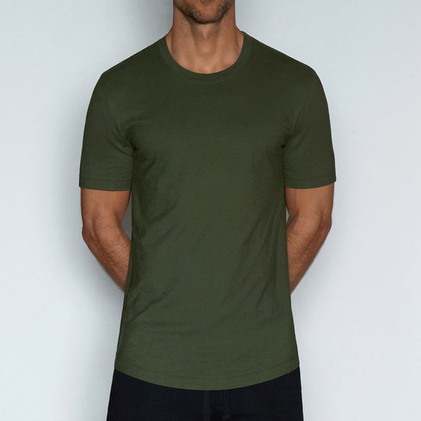 C In² Perfect Pima Relaxed Crew Neck T-Shirt Gladwin Green