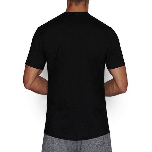 C In² Perfect Pima Relaxed Deep V-Neck T-Shirt Black