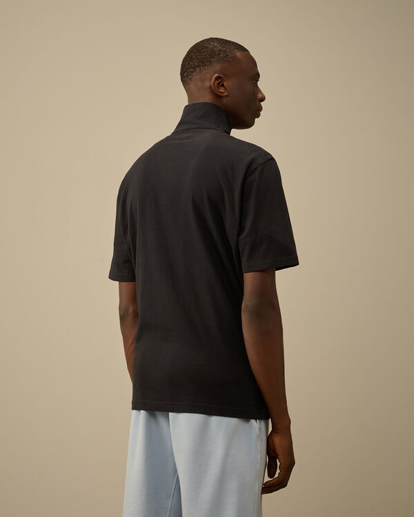 C.p. Company 1020 Jersey Half Zip Polo TOTAL ECLIPSE - BLUE