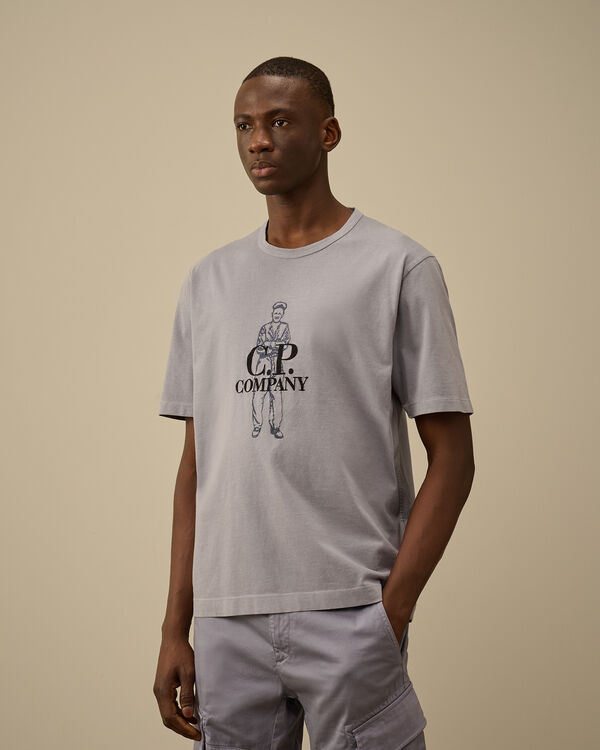 C.p. Company 1020 Jersey Logo T-Shirt LAVANDER VIOLET
