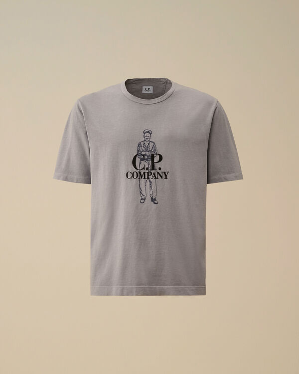 c.p. company 1020 Jersey Logo T-Shirt LAVANDER VIOLET