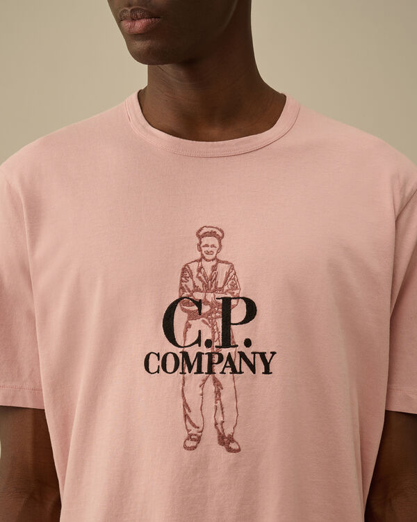 C.p. Company 1020 Jersey Logo T-Shirt MISTY ROSE - PINK