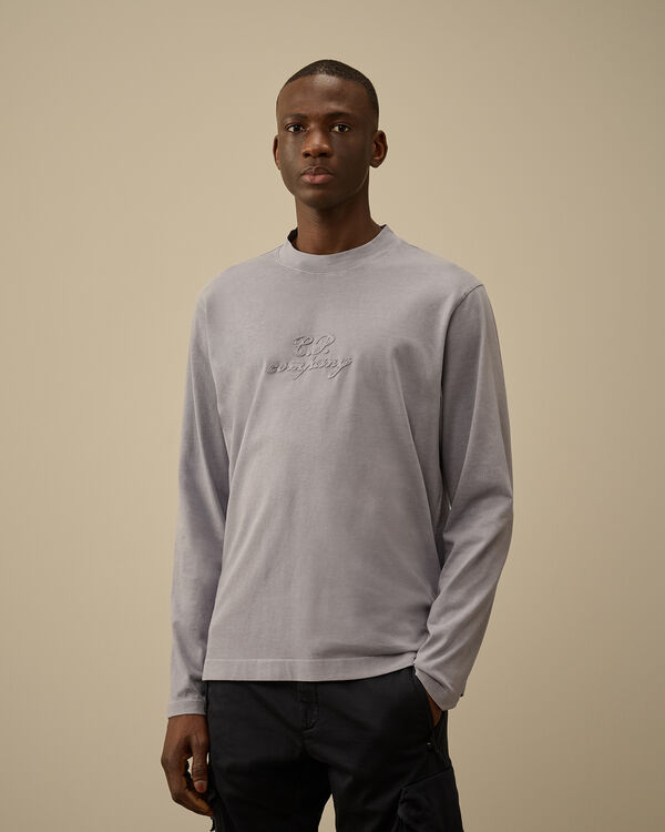 C.p. Company 1020 Jersey Longsleeve Logo T-Shirt LAVANDER VIOLET