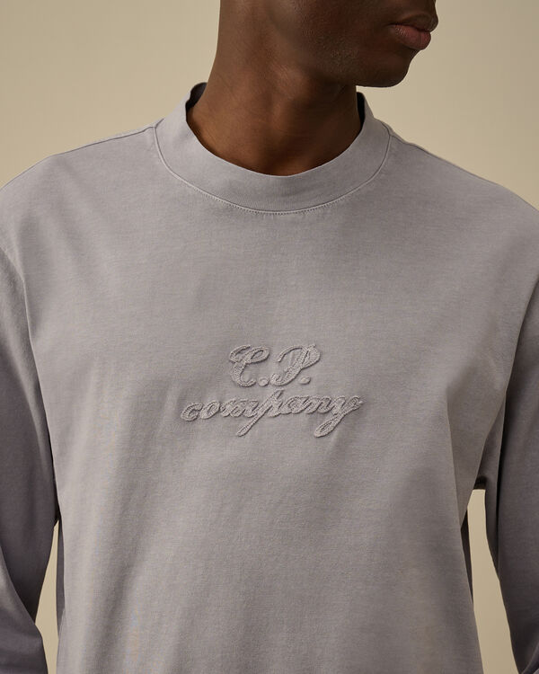 C.p. Company 1020 Jersey Longsleeve Logo T-Shirt LAVANDER VIOLET