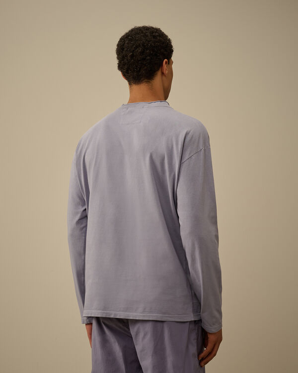 C.p. Company 20/1 Jersey Boxy Logo Longsleeve T-Shirt LAVANDER VIOLET