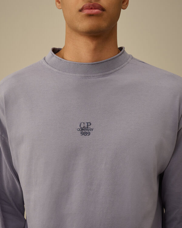 C.p. Company 20/1 Jersey Boxy Logo Longsleeve T-Shirt LAVANDER VIOLET