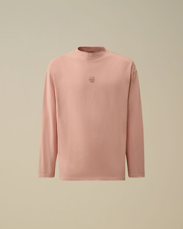 c.p. company 20/1 Jersey Boxy Logo Longsleeve T-Shirt MISTY ROSE - PINK c.p. company 20/1 Jersey Boxy Logo Longsleeve T-Shirt MISTY ROSE - PINK