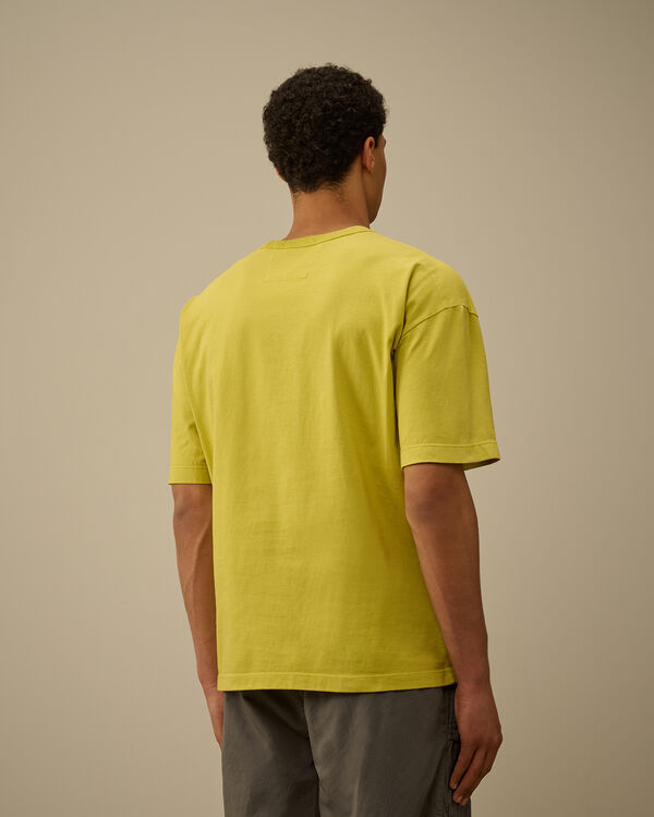 C.p. Company 20/1 Jersey Boxy Logo T-Shirt CRESS GREEN - YELLOW