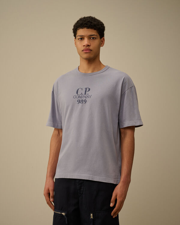C.p. Company 20/1 Jersey Boxy Logo T-Shirt LAVANDER VIOLET