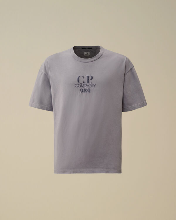 c.p. company 20/1 Jersey Boxy Logo T-Shirt LAVANDER VIOLET