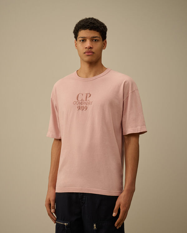 C.p. Company 20/1 Jersey Boxy Logo T-Shirt MISTY ROSE - PINK