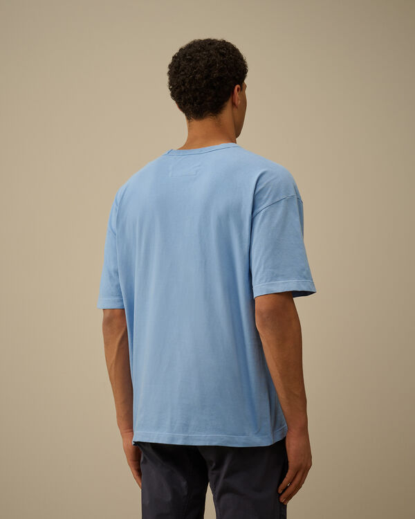 C.p. Company 20/1 Jersey Boxy Logo T-Shirt PACIFIC COAST - LIGHT-BLUE