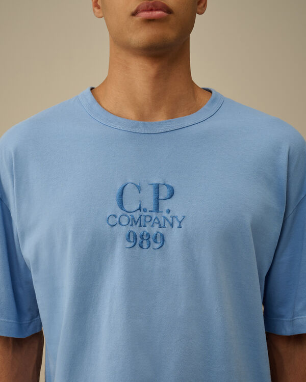 C.p. Company 20/1 Jersey Boxy Logo T-Shirt PACIFIC COAST - LIGHT-BLUE