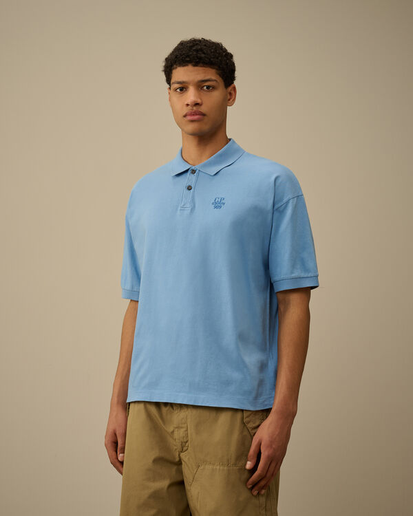 C.p. Company 20/1 Jersey Boxy Polo PACIFIC COAST - LIGHT-BLUE