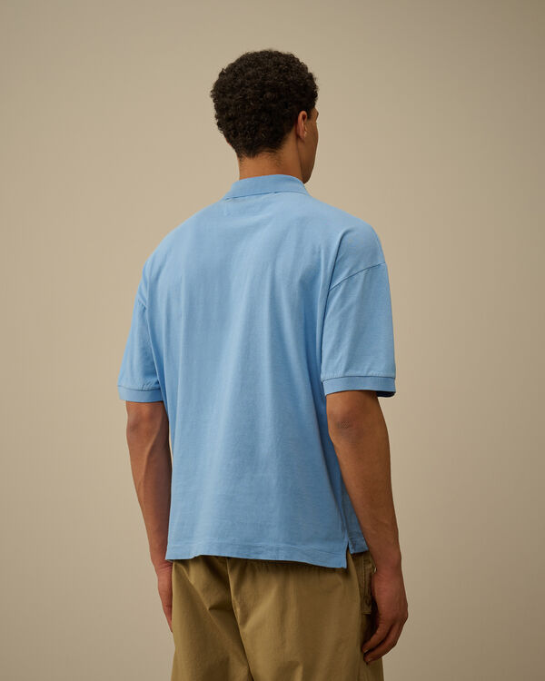 C.p. Company 20/1 Jersey Boxy Polo PACIFIC COAST - LIGHT-BLUE