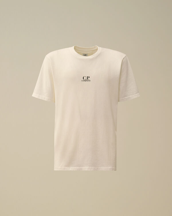c.p. company 24/1 Jersey Artwork Logo T-Shirt GAUZE WHITE