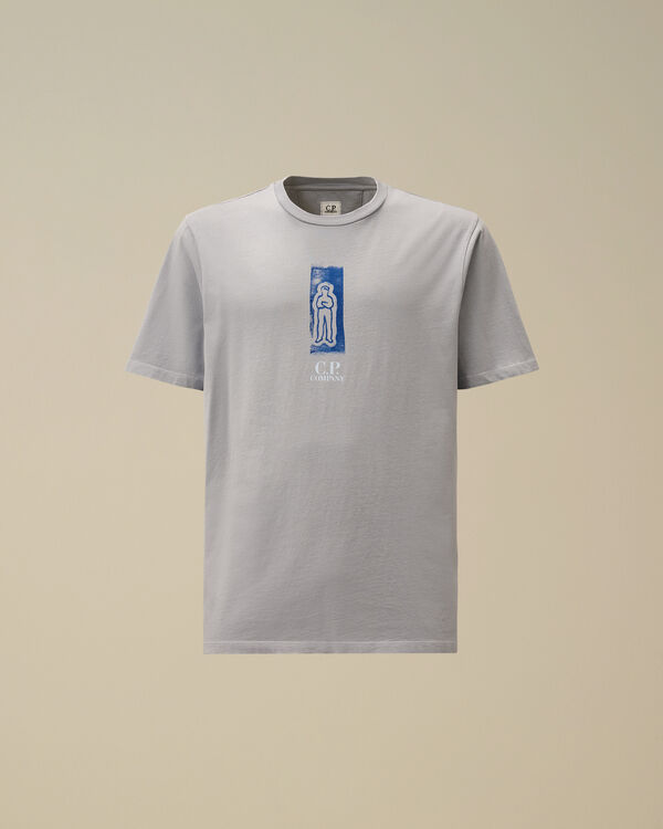 c.p. company 24/1 Jersey Front and Back Logo T-Shirt LAVANDER VIOLET