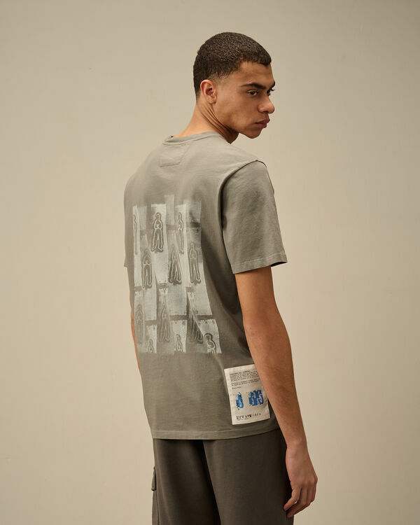 C.p. Company 24/1 Jersey Front And Back Logo T-Shirt SMOKED PEARL - GREY