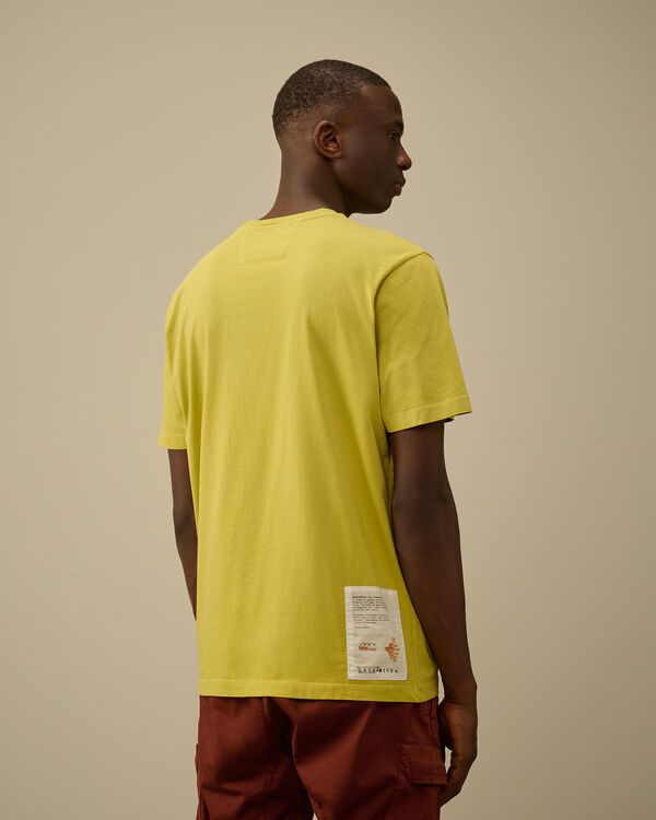 C.p. Company 24/1 Jersey Front Logo T-Shirt CRESS GREEN - YELLOW
