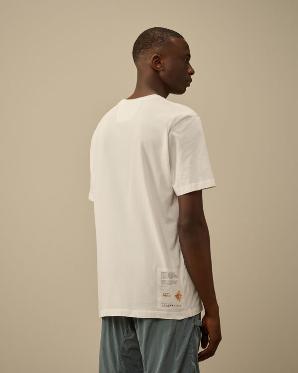 C.p. Company 24/1 Jersey Front Logo T-Shirt GAUZE WHITE