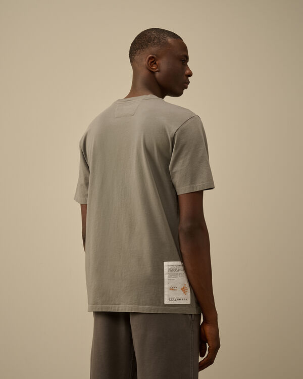 C.p. Company 24/1 Jersey Front Logo T-Shirt SMOKED PEARL - GREY